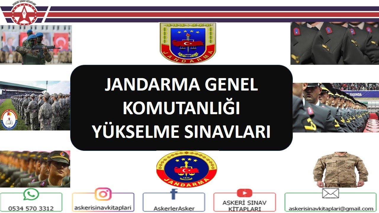 JANDARMA GENEL KOMUTANLIĞI YÜKSELME SINAVLARI TANITIM (MUVAZZAFLIK, ASTSUBAYLIK, İHTİSAS)