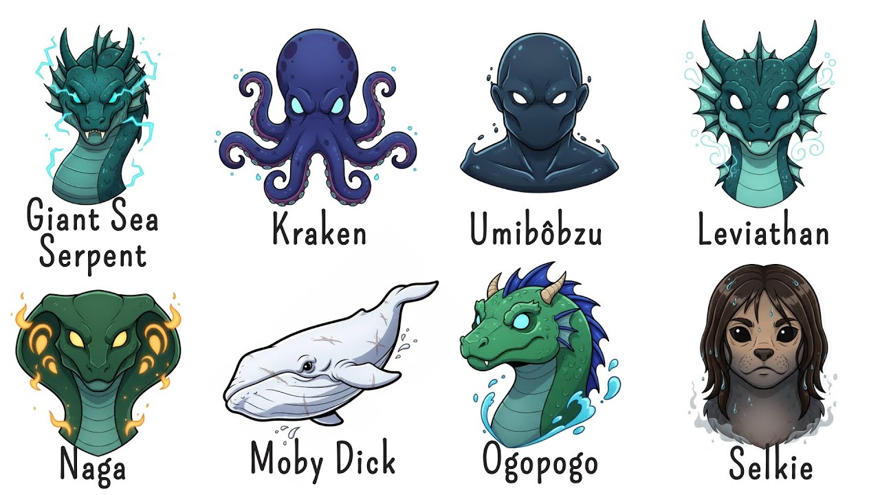 Every Mythical Sea Creatures Explained in 8 Minutes