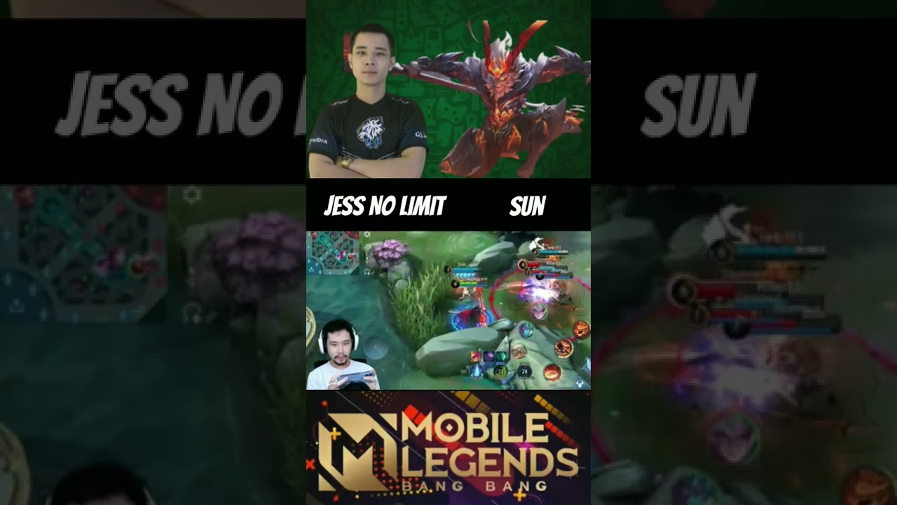 Jess no limit sun new collector skin gameplay🥰 #jessnolimit #sun #mlbb #shorts