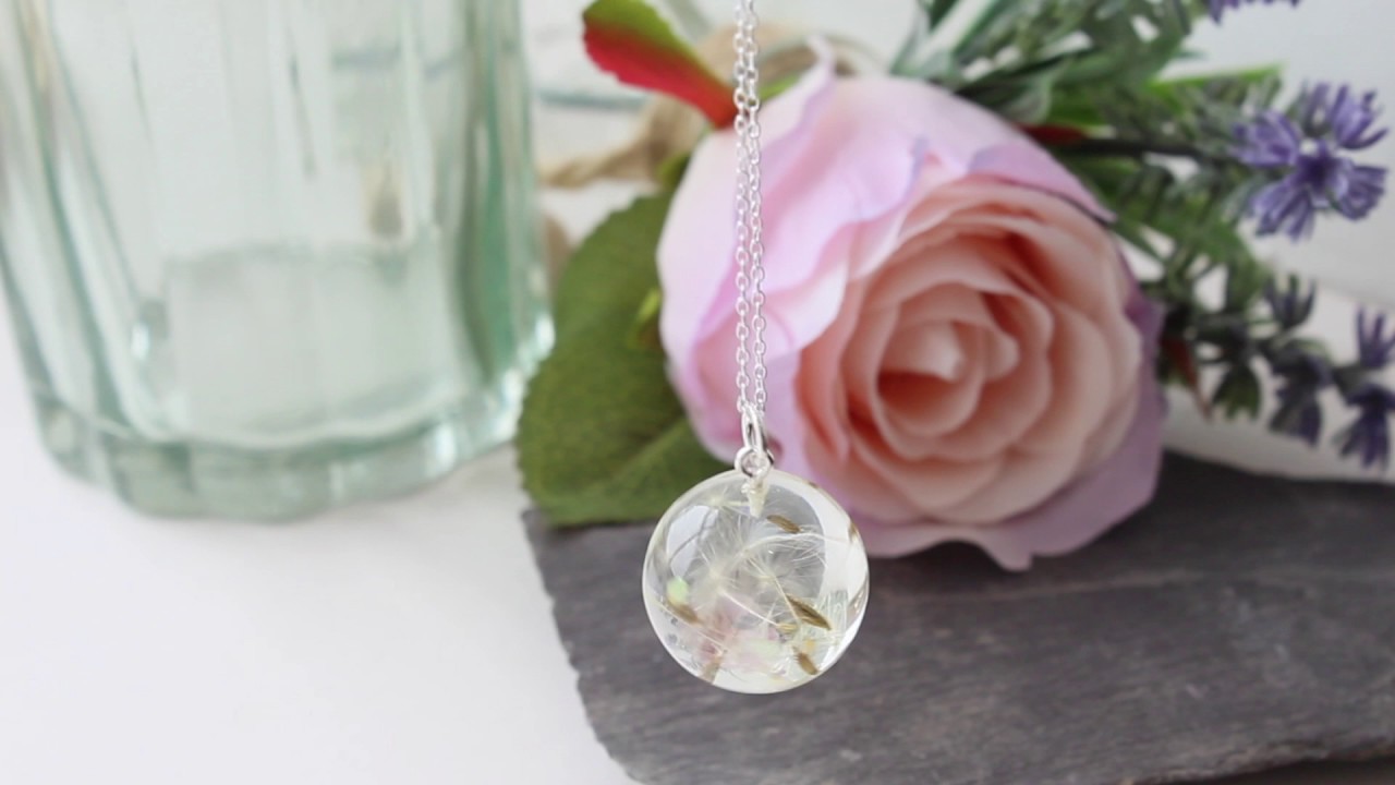 Dandelion Sparkle Necklace by Ruby Bijou