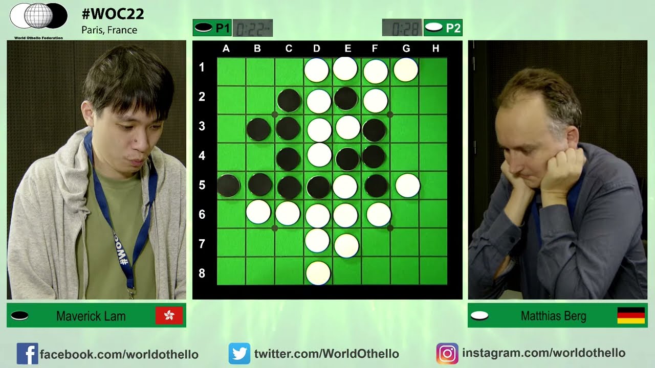 DΑΥ 01 LIVE 🔴 #WOC22 World Othello Championship 2022 Table 1