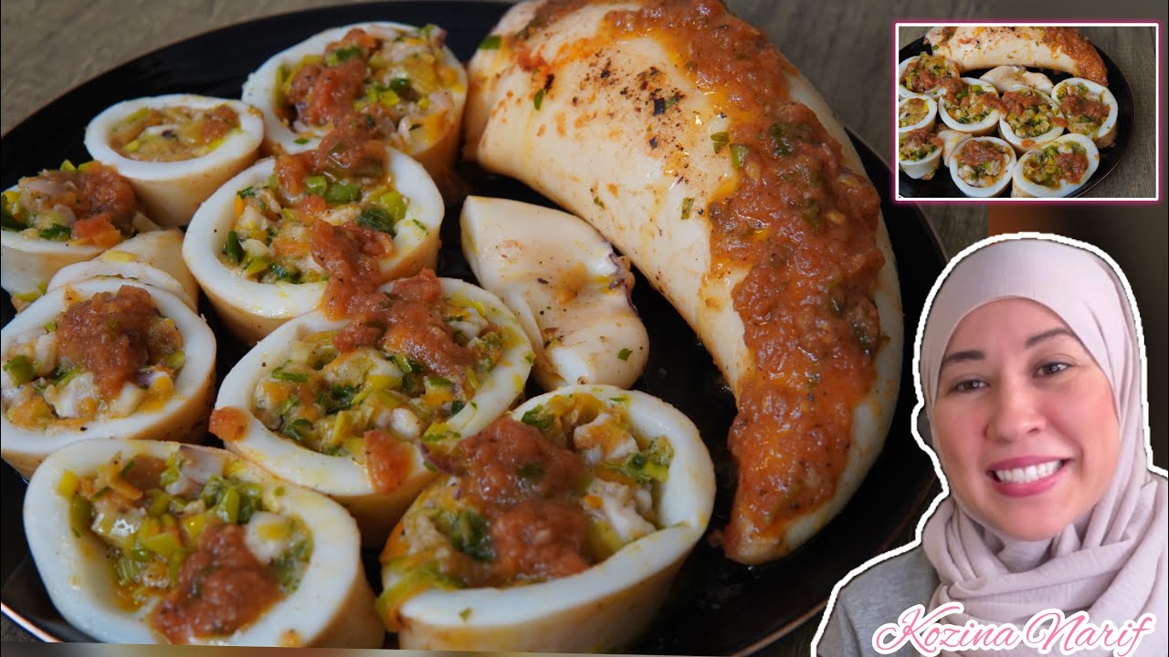 Calamares i3amar/ كلمار معمر بالخبز و الخضر مذاق المطاعم الفخمة 🤌👌