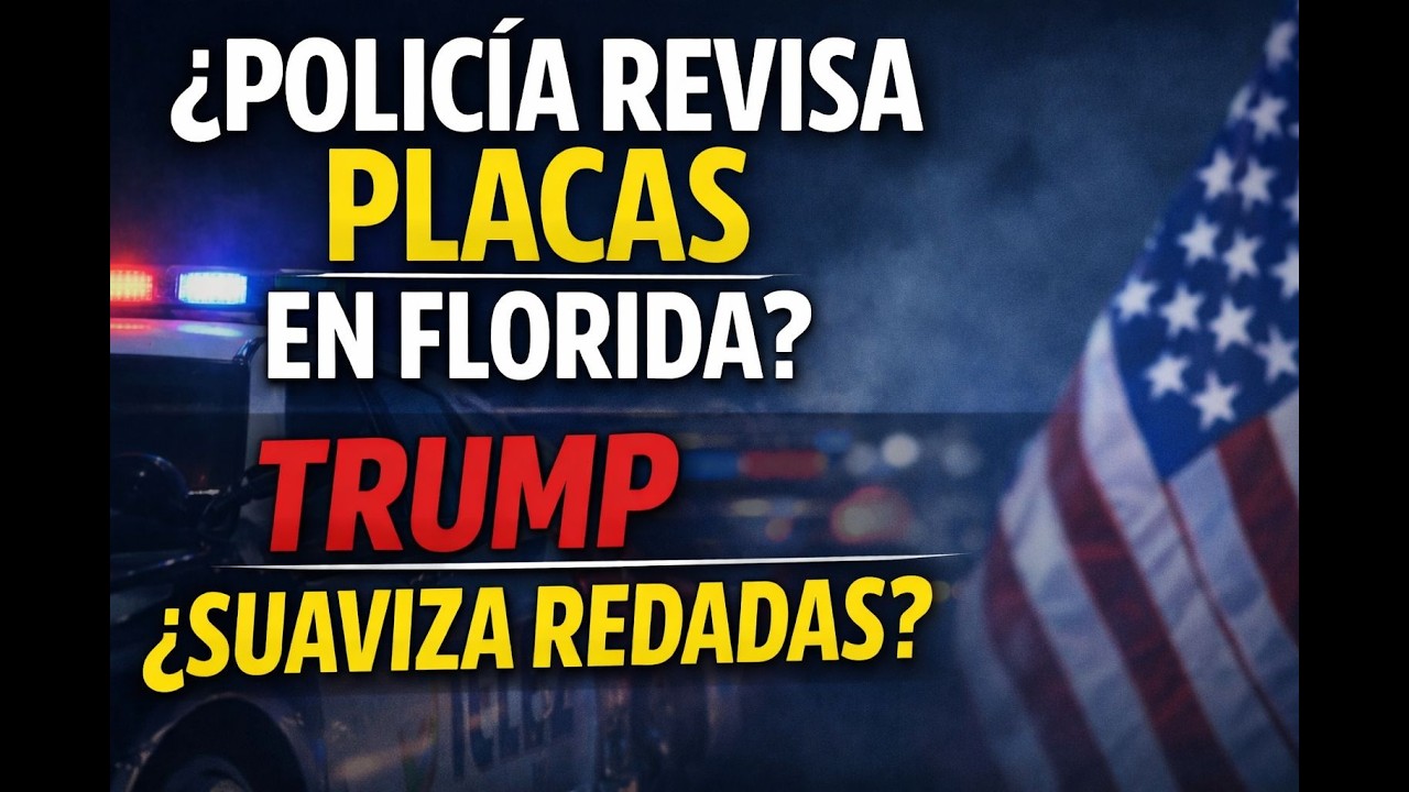 👉 Policía en Florida no revisa placas por estatus migratorio y Trump habla de “enfoque más suave”