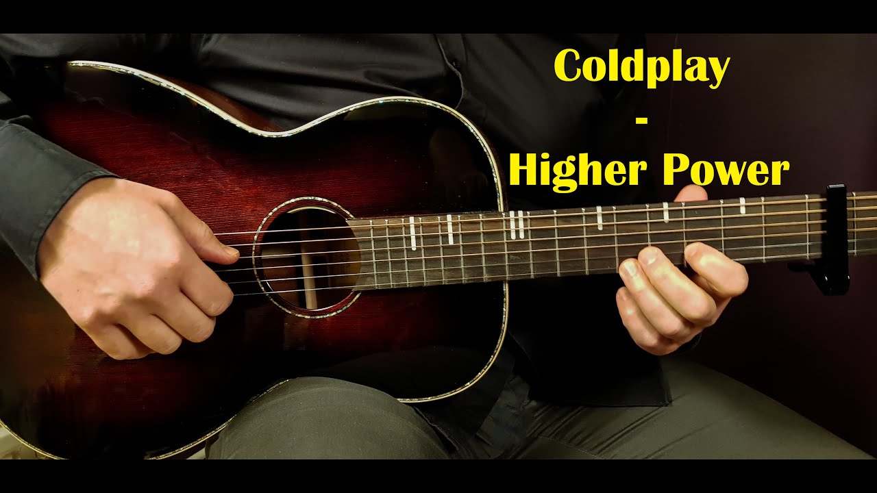 How to play COLDPLAY - HIGHER POWER  Acoustic Guitar Lesson - Tutorial
