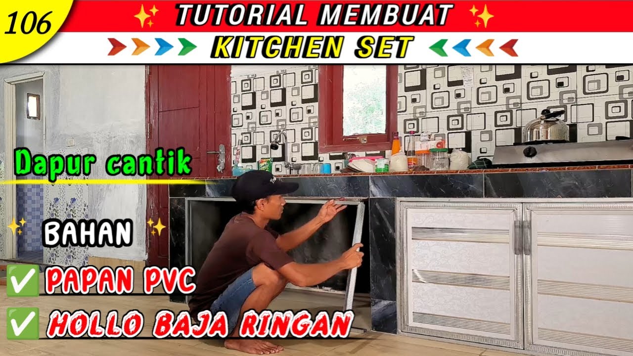 CARA MEMBUAT PINTU DAPUR CANTIK BAHAN PVC
