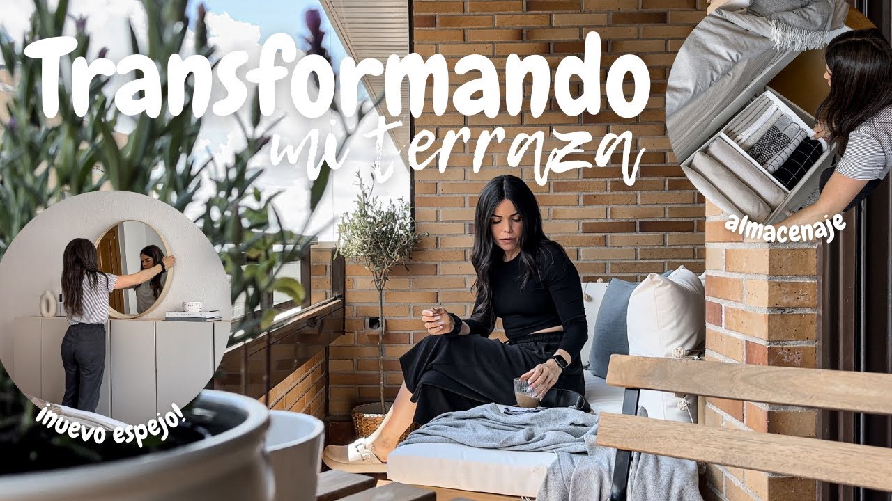 DECORANDO ✨ mi TERRAZA | AYUDA 😫 ¿Qué hago con el NUEVO ESPEJO❓ | Sigo ORGANIZANDO mi ARMARIO👗👚