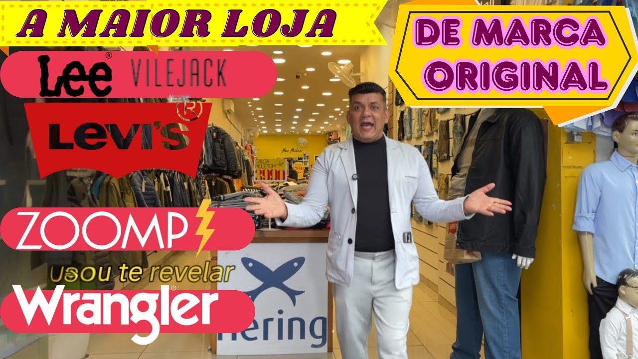 SÓ NO BRÁS- ROUPA DE MARCA ORIGINAL COM PREÇO INACREDITÁVEL INCLUSIVE PEÇAS DA LEVI’S