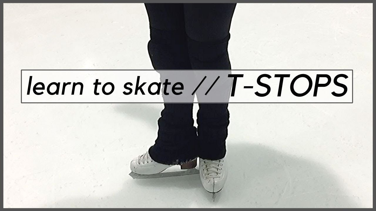 How To Do T-STOPS // T-Stop Tutorial | Learn to Figure Skate (#3)