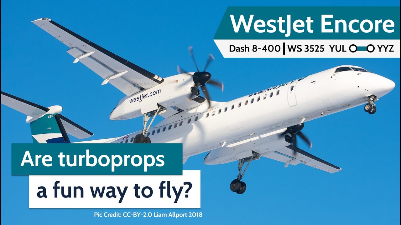 Can turboprops be fun? The Westjet Encore Dash8 Experience | Montreal - Toronto | November 2022