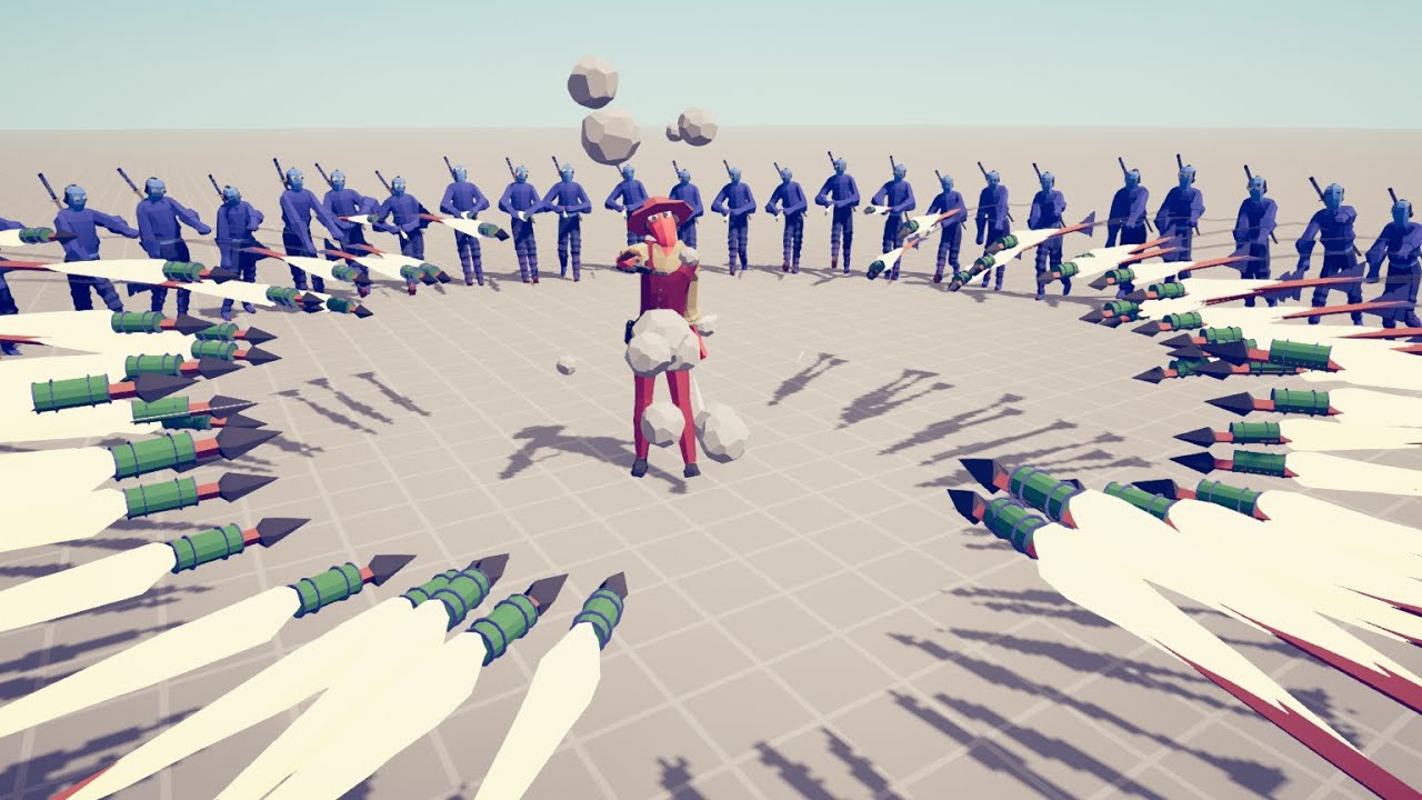 TABS: All bosses VS The circle of propelled arrow throwers