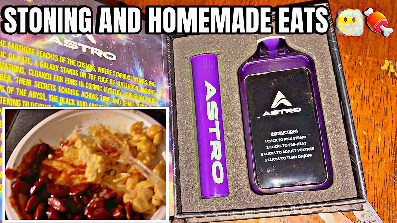 ASTRO 2G SWITCH DISPOSABLE + PRE-ROLL REVIEW + HOMEMADE EATS MUKBANG 