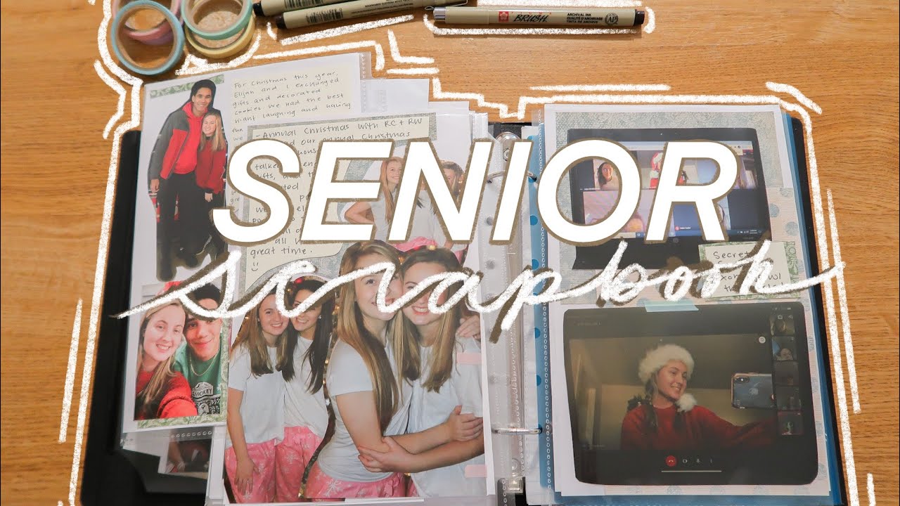 Scrapbook with me! | My first semester of senior year in my scrapbook