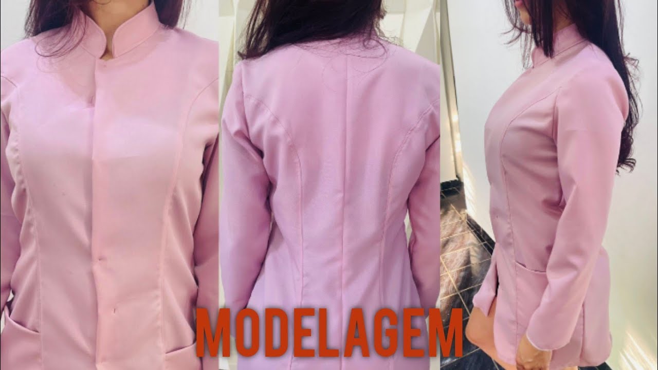 Modelagem: Jaleco Feminino com Recorte Princesa 👸
