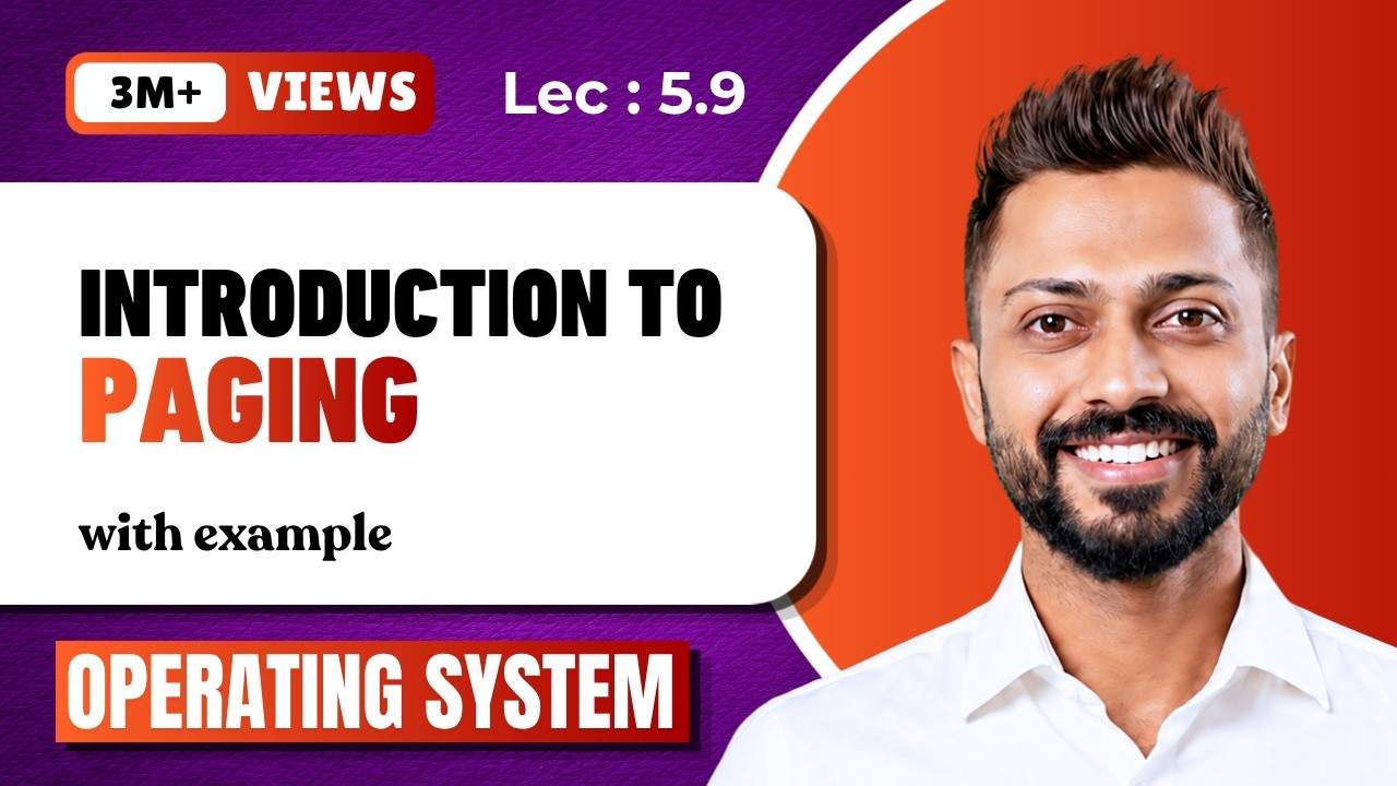 L-5.9: What is Paging | Memory management |  Operating System
