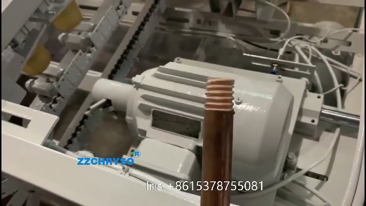 Wood stick screw cutting machine broom handle thread machine