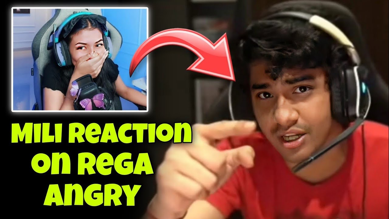 Mili Reaction on Rega Angry 🤬