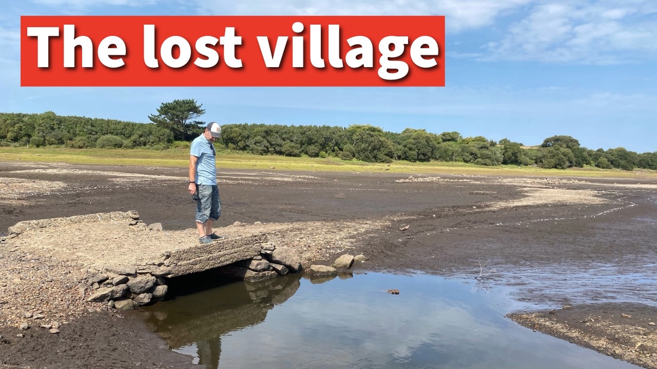 Secrets revealed! The ‘lost valley’ uncovered beneath Stithians Reservoir, near Falmouth, Cornwall.