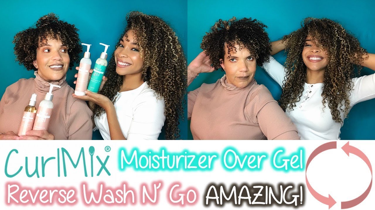 CurlMix | Reverse Wash N' Go - Moisturizer OVER Gel | AMAZING!