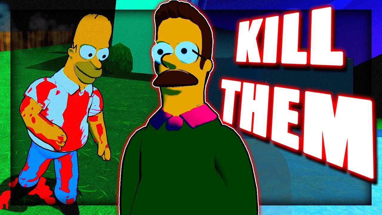 NED FLANDERS KILLED ALL OF THE SIMPSONS? | 2 Scary Games