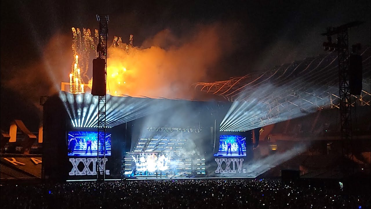 09.08 Bruno Mars Live in Kaohsiung Mash-Up 《4K》火星人布魯諾 高雄演唱會組曲 F Zone view 2024