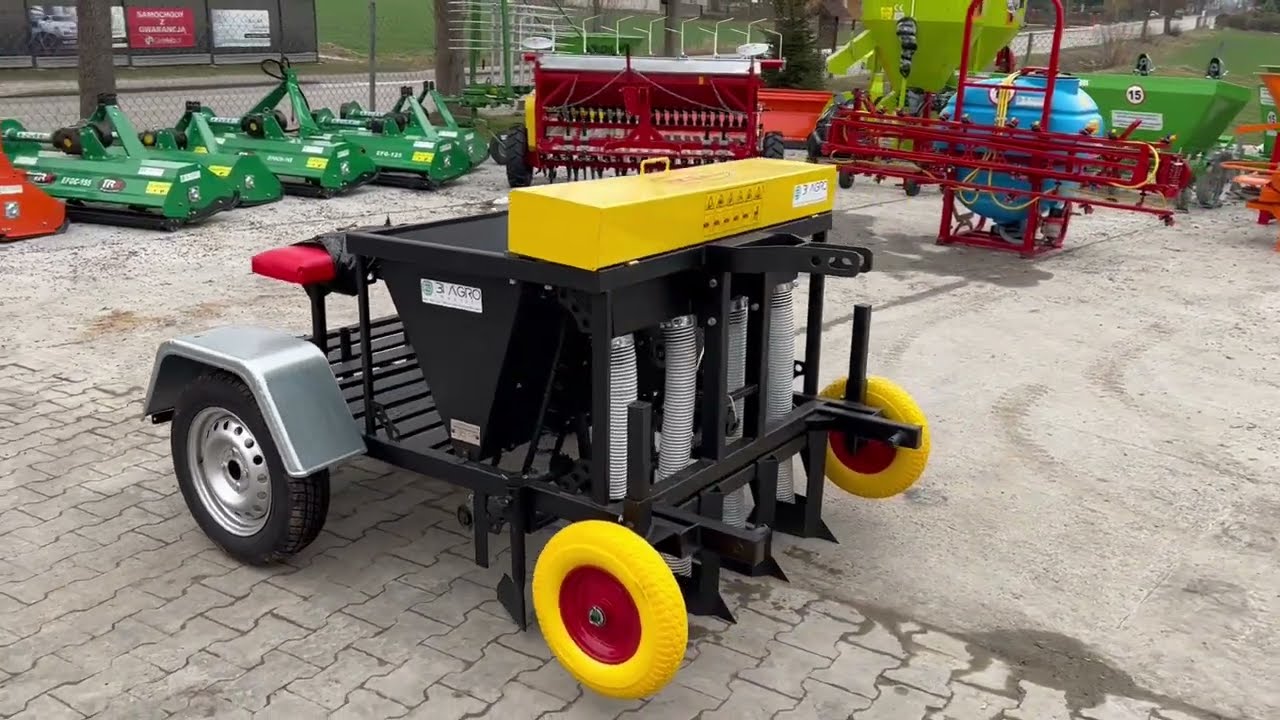 Sadzarka 3 rzędowa automatyczna do czosnku, cebuli, bobu, tulipanów RENAL