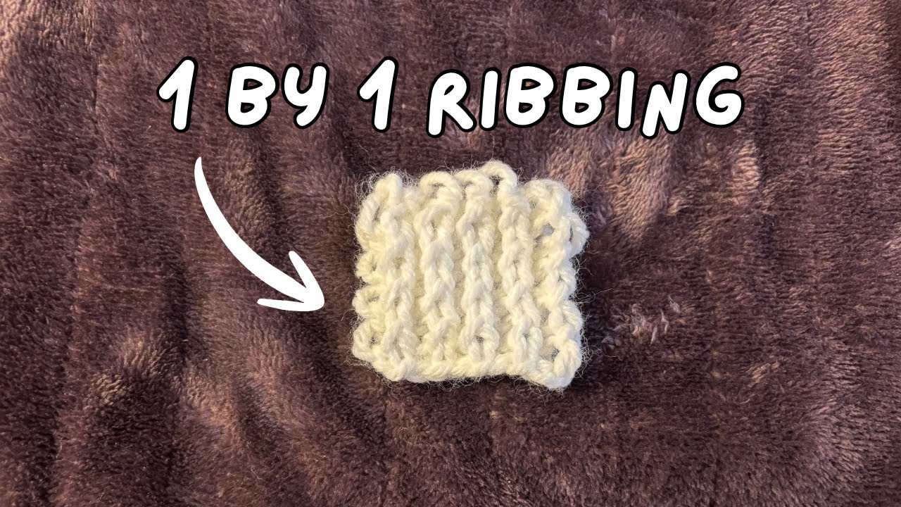 How to Knit 1 by 1 Ribbing /// Knit Stitch Catalog 05