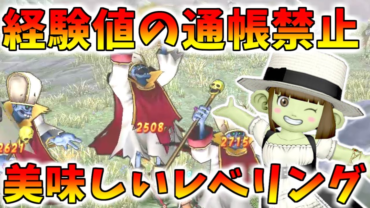 【ドラクエ10】経験値の通帳禁止！通帳なしで美味しいレベリングを探してみた　玉給500万前後！