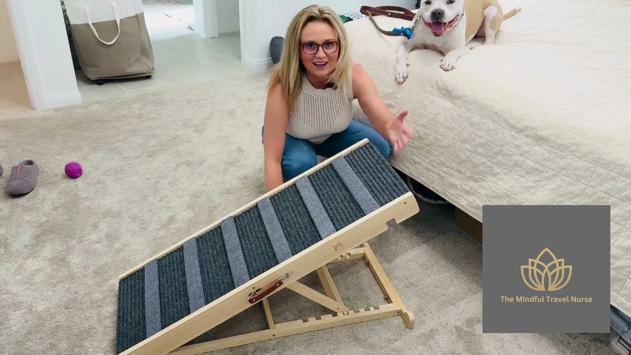 Quick Look at Fold Up Adjustable Dog Ramp for Bed #ad