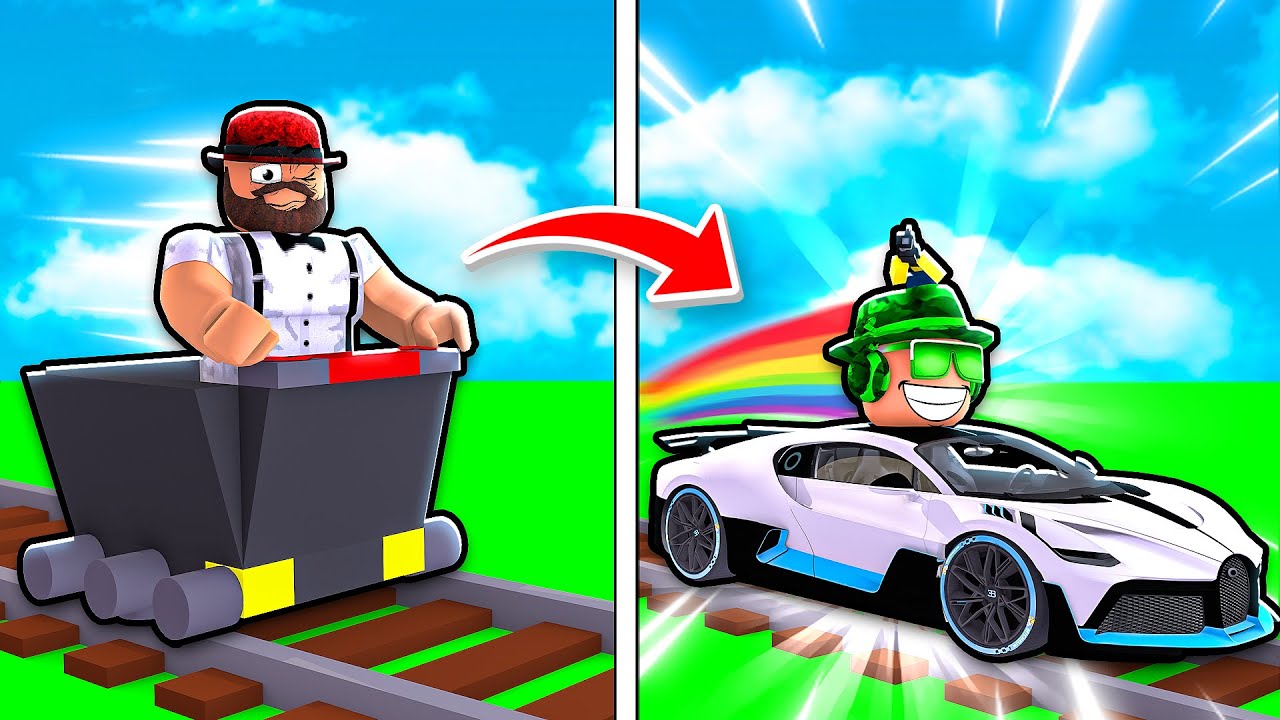 ТЕЛЕЖКА ИЛИ АВТОМОБИЛЬ НА РЕЛЬСАХ ROBLOX??