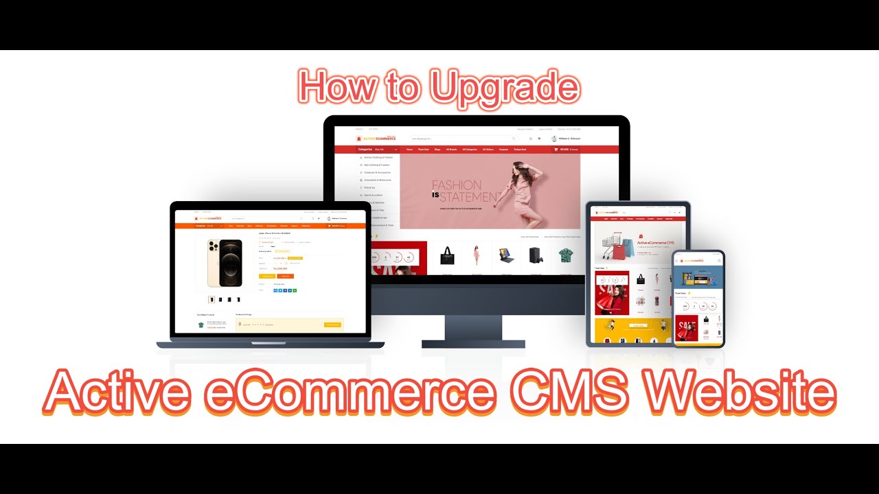 How to Upgrade Active eCommerce CMS Website
