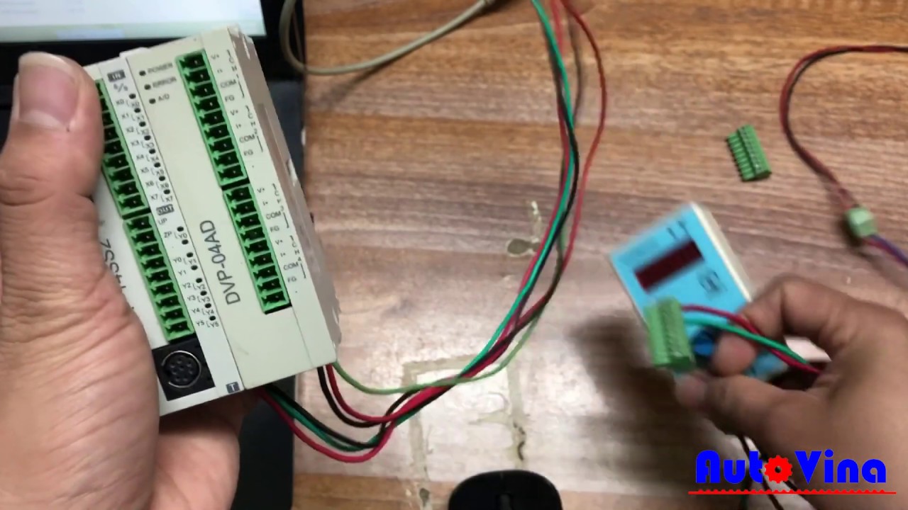 Lập trình PLC Delta kết nối module Analog input DVP04AD-S