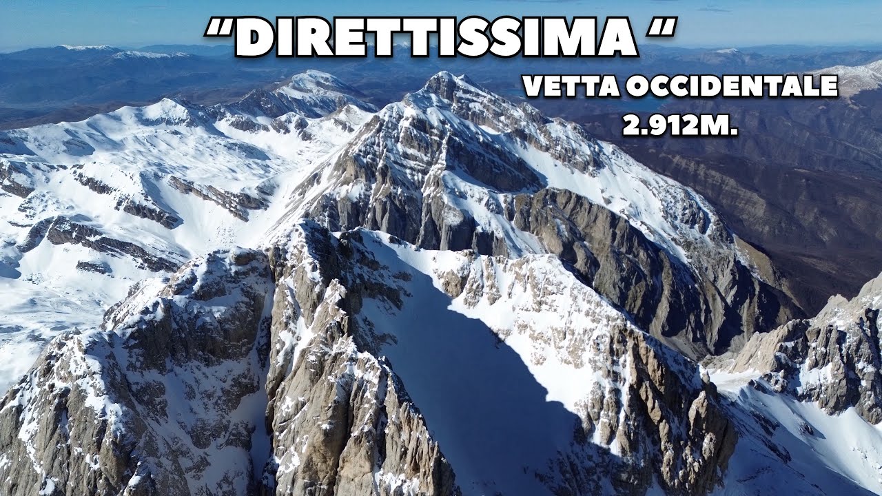 “DIRETTISSIMA” + CANALE BISSOLATI | VETTA OCCIDENTALE 2.912 M. | CORNO GRANDE