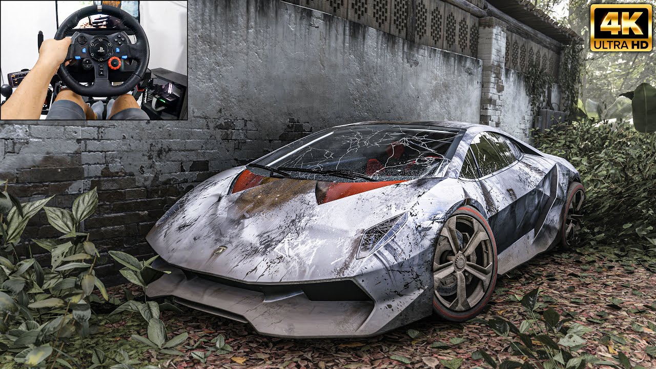 Rebuilding Lamborghini Sesto Elemento | Forza Horizon 5 | Logitech g29 gameplay