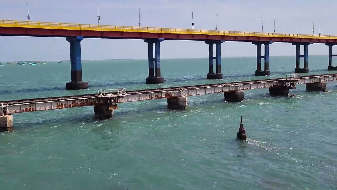 Crossing the Iconic Pamban Bridge by Train – Unforgettable Experience!