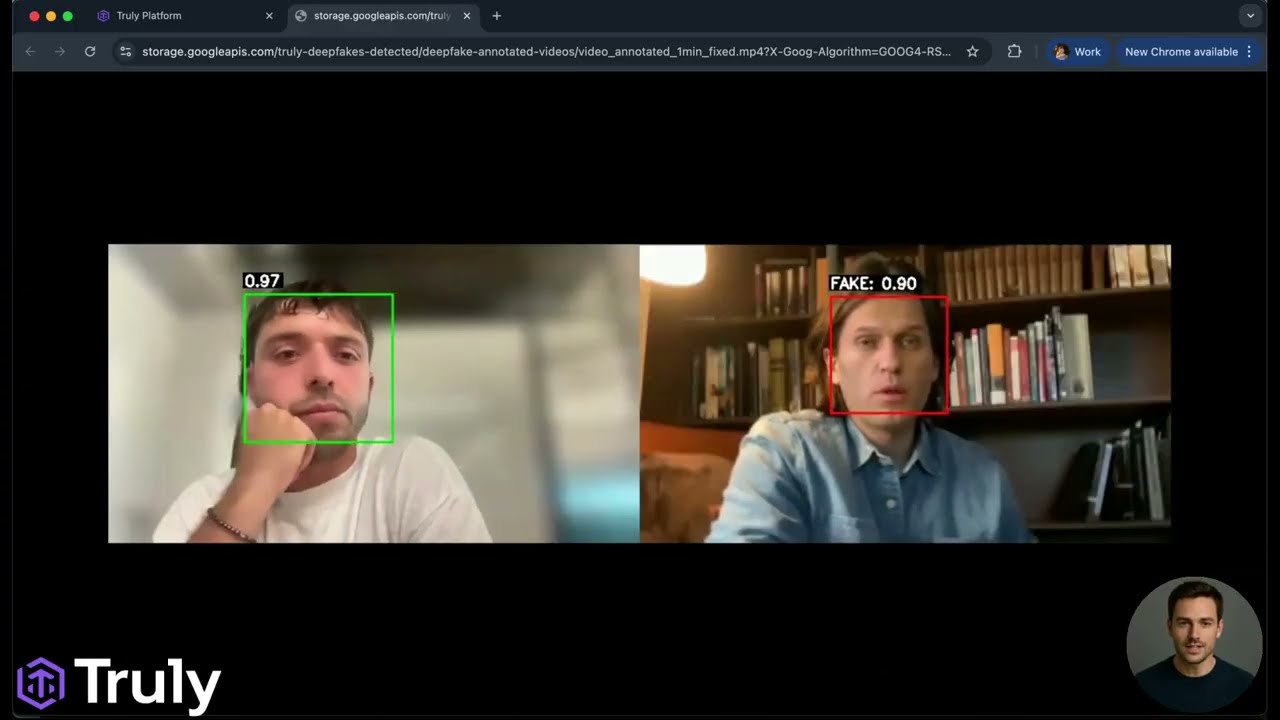 Truly - Real Time Deepfake Detection in Teams, Zoom and Google-Meet!