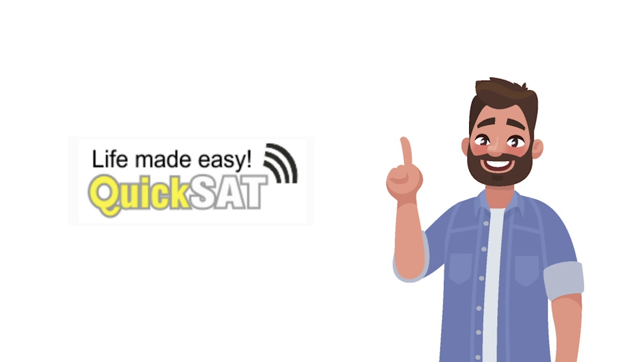 QuickSAT QS65 Portable Satellite TV Dish for Motorhomes & Caravans