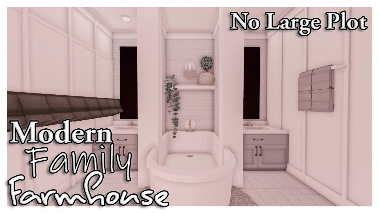 ROBLOX | Bloxburg: Modern Family Farmhouse Speedbuild | Part 2 | 487k | Ellvoi
