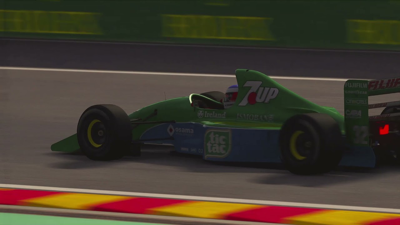 Michael Schumacher 1991 F1 Jordan 191 SPA Francorchamps Onboard - Assetto Corsa