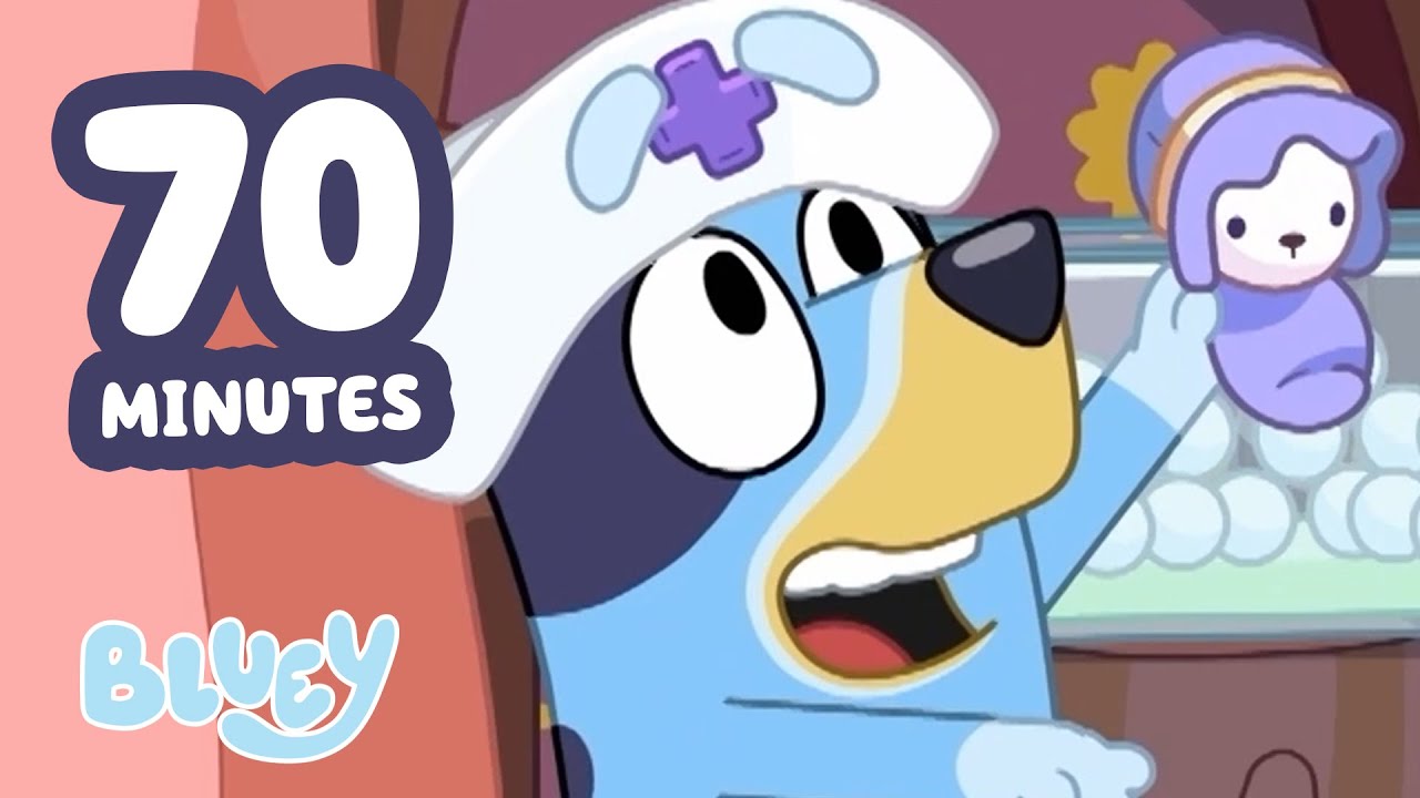 🔴VIVRE: Bluey Jeux de rôle + Plus avec les amis ! 💙 | 70 MINUTES | Bluey Français Chaîne Officielle