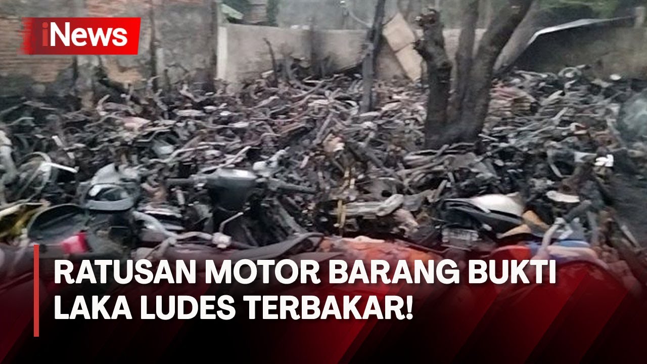 Pos Lantas Polres Sukoharjo Terbakar, Ratusan Motor Barang Bukti Hangus