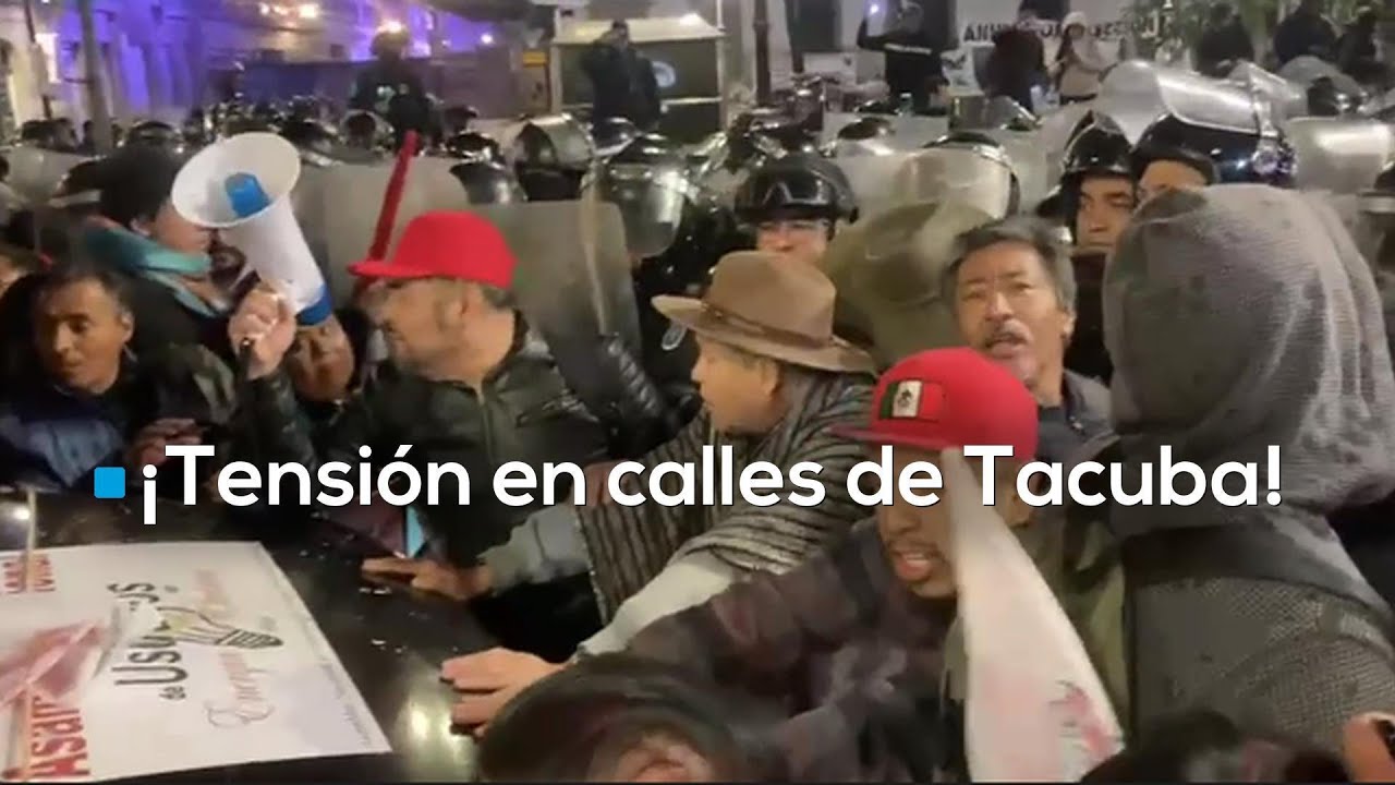 Maestros de la CNTE llegan al Zócalo CDMX; tensión en Tacuba y megamarcha a la Cámara de Diputados