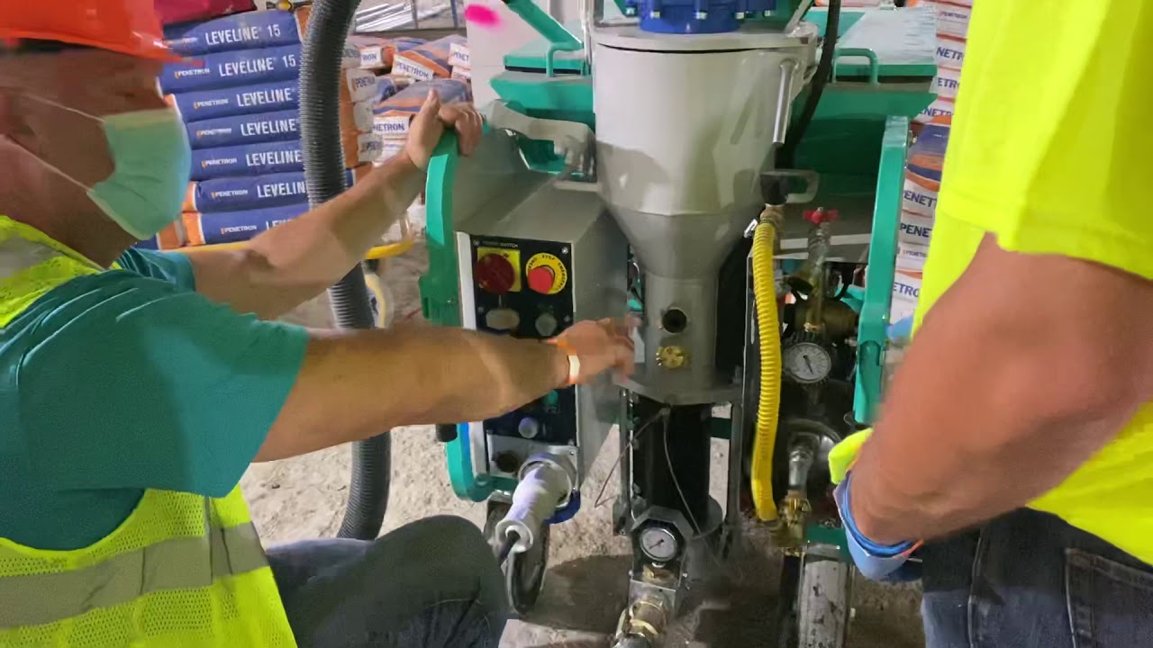 IMER Koine 4 Pump - Operating instructions by Todd from IMER USA at L&L Stone and Tile Jobsite NYC