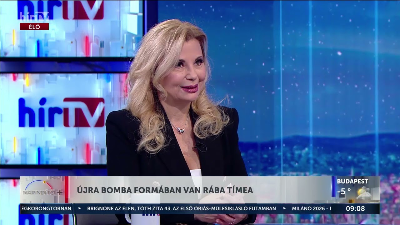Újra bomba formában van Rába Tímea - HírTV
