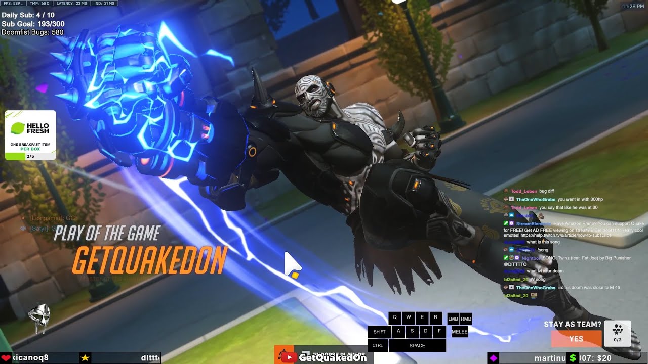 What 2000+ Hours of Doomfist Looks Like - 18K DMG! POTG! GetQuakedOn Doomfist Gameplay Overwatch 2