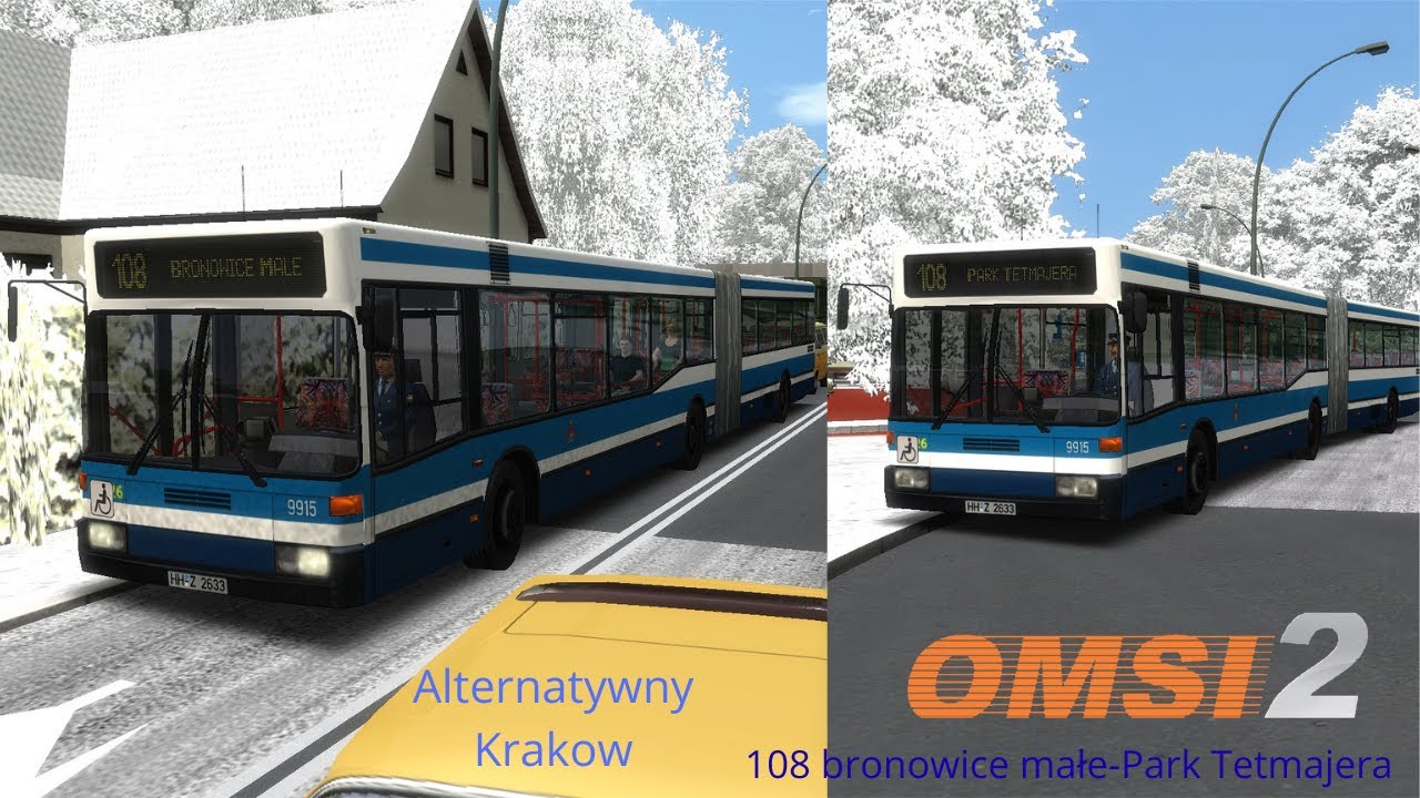 OMSI 2: Linia 108 przez Alternatywny Kraków | Bronowice Małe - Park Tetmajera i w druga strone!!!!!!