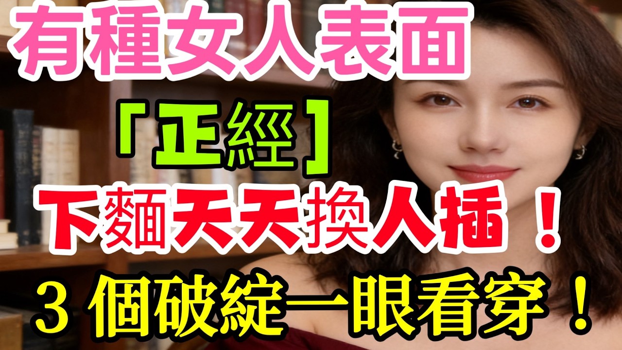 有一種女人特別會僞裝，今天就教男人快速分辨，別再傻傻上當了！#情感 #感情 #情感 #分享 #大熱門 #結婚 #星座