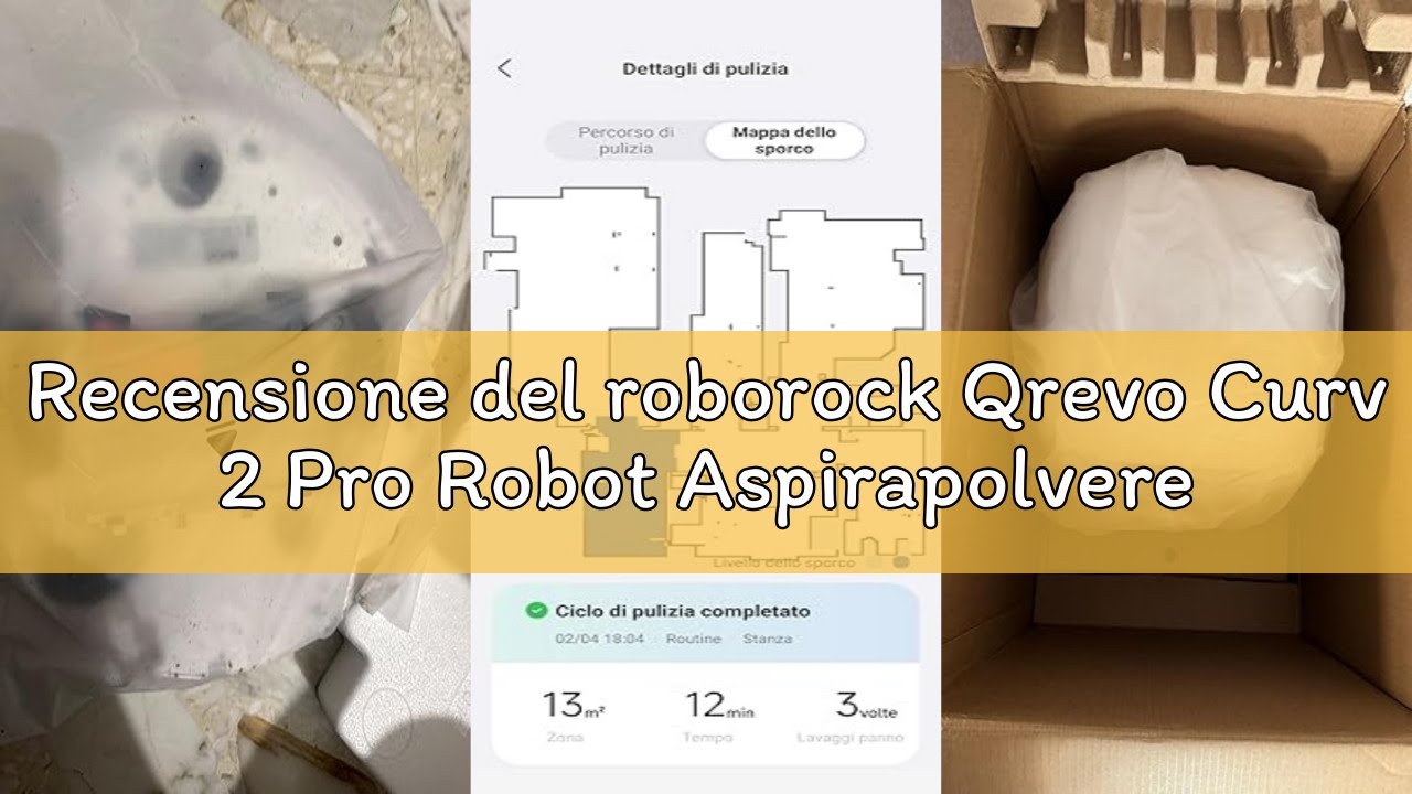 Recensione del roborock Qrevo Curv 2 Pro Robot Aspirapolvere e Lavapavimenti, 25000 Pa, Zero-Grovigl