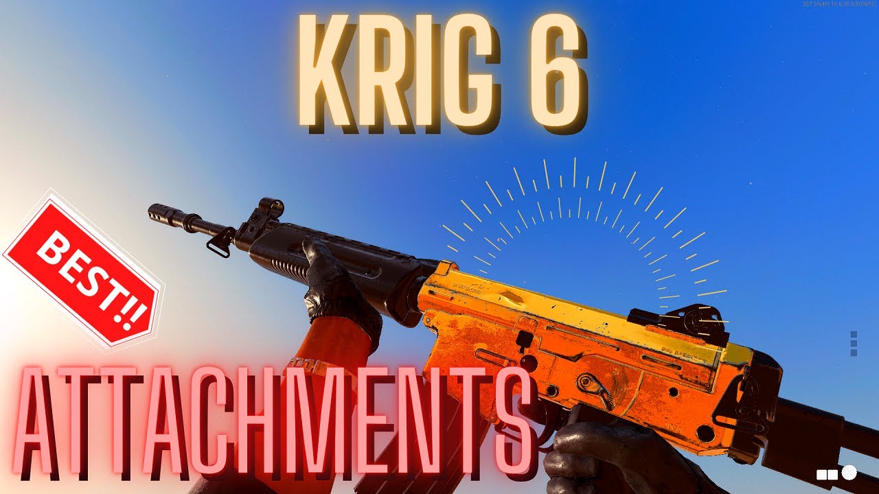 Most OVERPOWERED Krig 6 Class in Cold War (Best attachments guide)