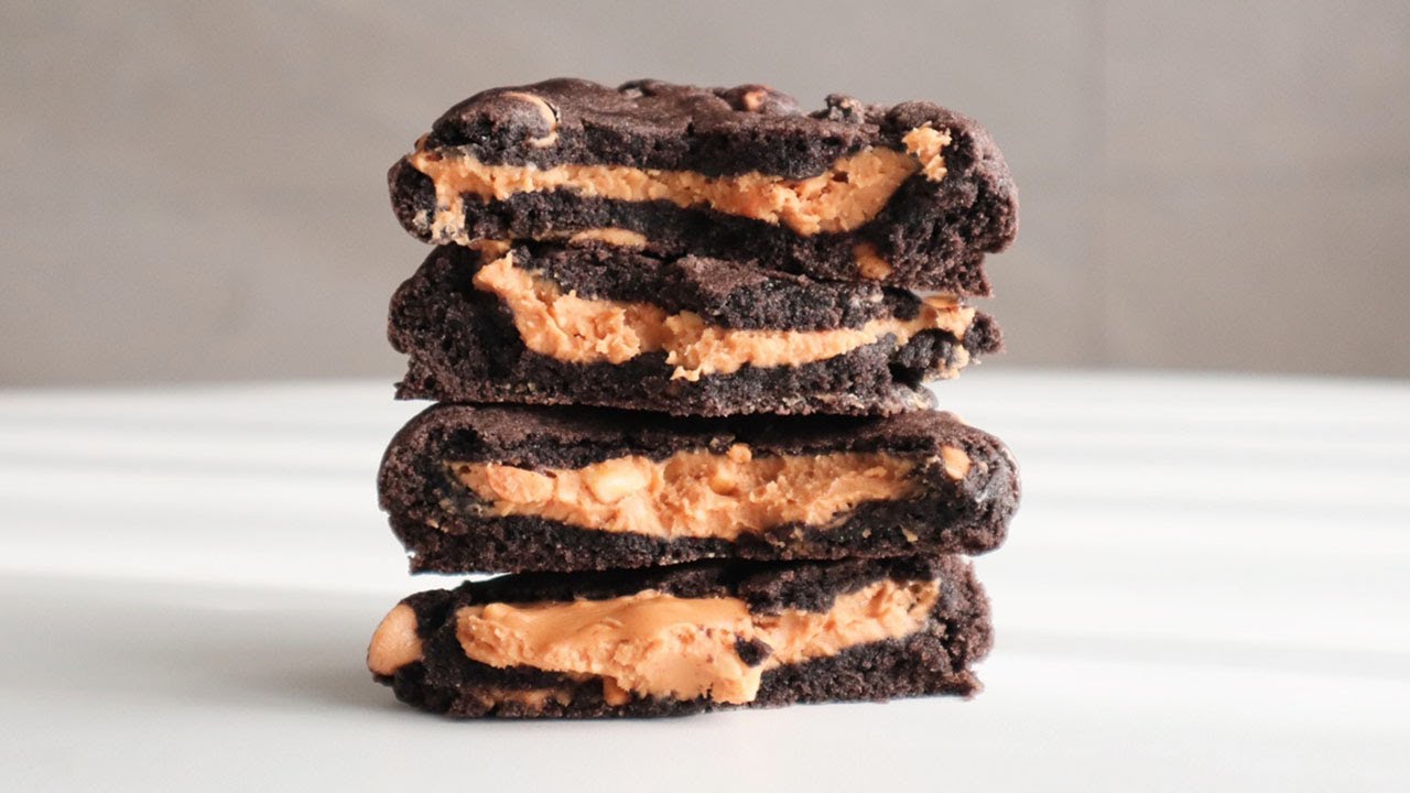 단짠단짠 마약쿠키🍯🥜 블랙 피넛버터쿠키 / 아메리칸쿠키 만들기 : Peanut Butter Cookies Recipeㅣ오데 O'de
