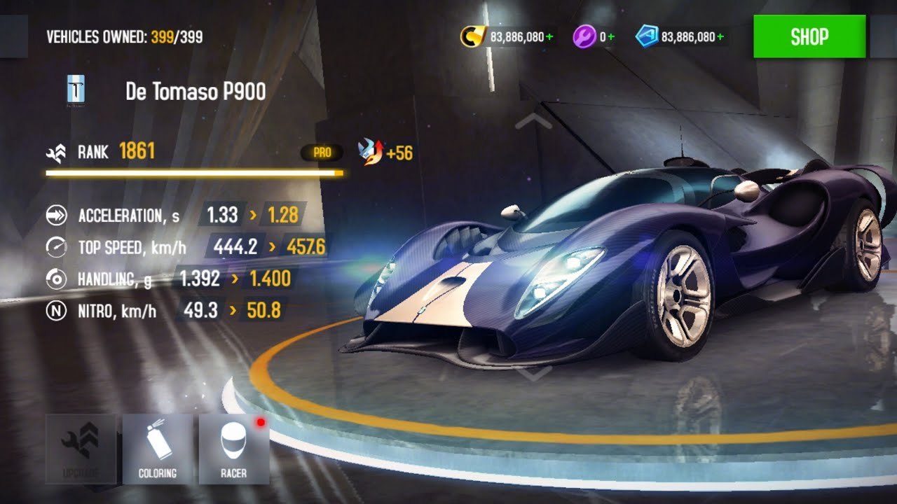 Asphalt 8 - 8.2.0j MOD All cars unlocked 399 Vehicles upgrade MAX PRO (ANDROID)